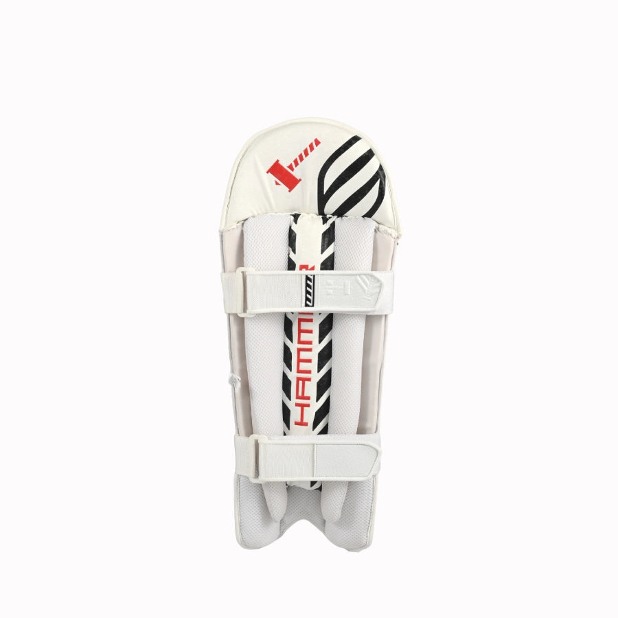 hammer logo on cricket pad