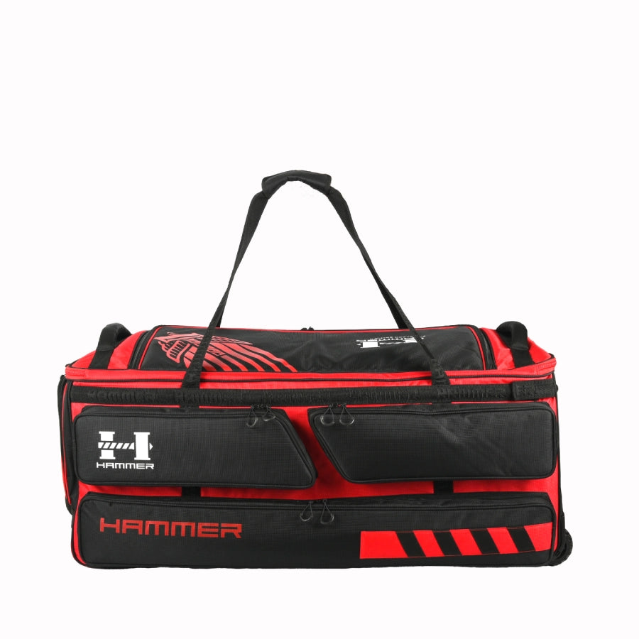 troley kit bag by hammer in red and black colors side - two