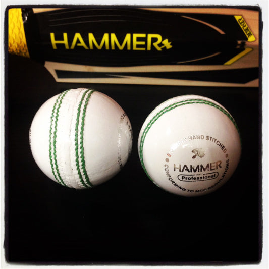 Hammer Pro White Cricket Ball