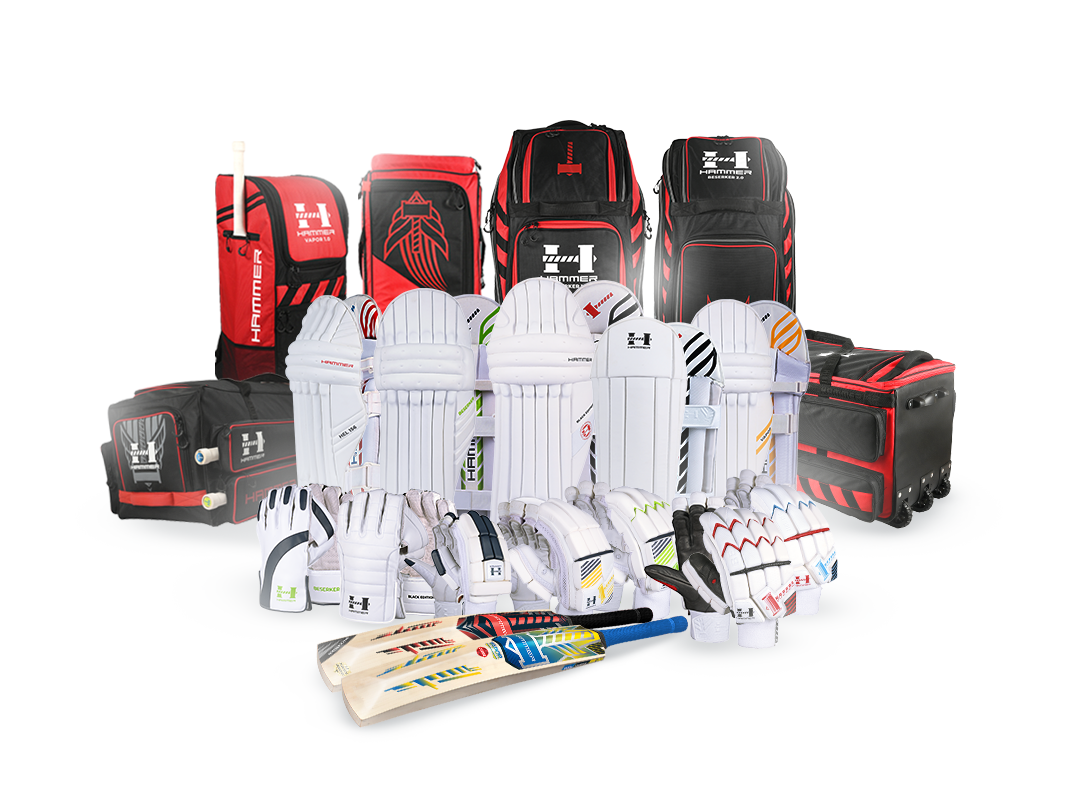all bags bats pads and gloves